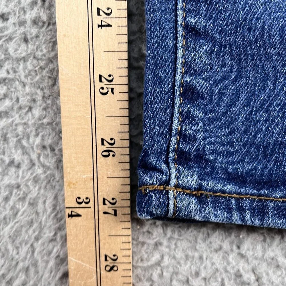 Good American Jeans Womens 2 Good‎ Classic Indigo Distressed Stretch